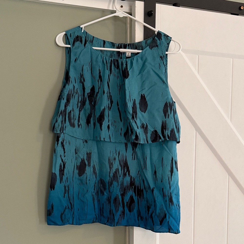 CAbi Blue Ombré Blouse